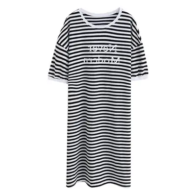 Pregnant Women Striped Long T-Shirt Skirt Set