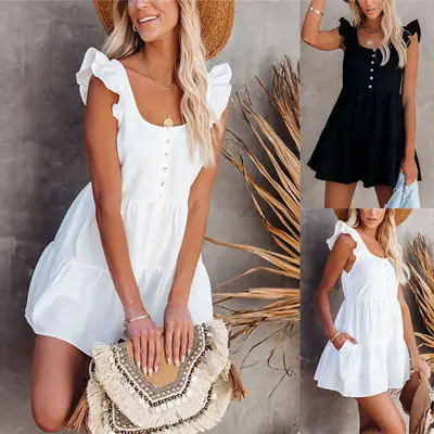 White Backless Jumpsuit for Women Summer Wear
