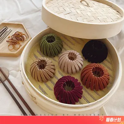 Korean Ins Velvet Hair Tie Lazy Bun Styling Tool