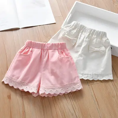 Pink Bow Short Shorts for Girls 2025