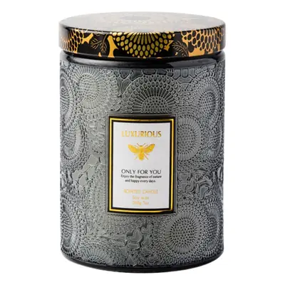 Embossed Aromatherapy Candle Cup, Handmade Soybean Aromatherapy Candle, Smoke-Free High-End Souvenir Aromatherapy Candle, Essential Oil Aromatherapy