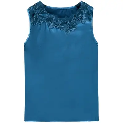 White Lace V-Neck Sleeveless Camisole for Women