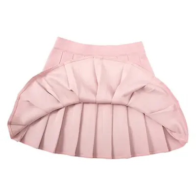 Black Pleated Miniskirt No Bottoming Elastic Waist