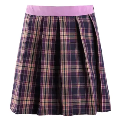 Plaid Pleated Skirt Women High Waist Zipper