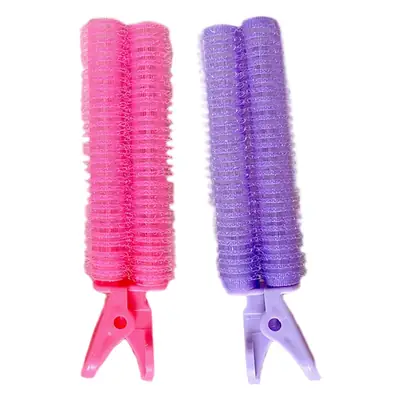 Pink & Purple Hair Clips for Fluffy Hair Styling