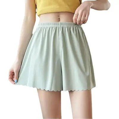 Women's New Ice Silk Anti-Exposure Shorts Plus Size