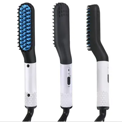 Factory Direct Men's Hair Straightener Comb Gold Black