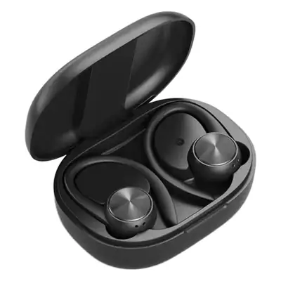 White Bluetooth Headset with LED Display & Sweat Proof Design