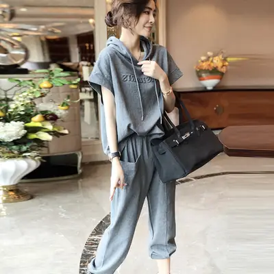 Women European Style Slim Sports Casual Suit 2025
