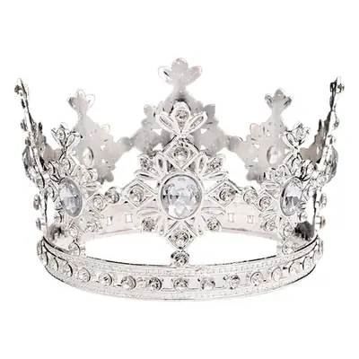 Silver Crystal Crown for Kids Birthday or Party Decor
