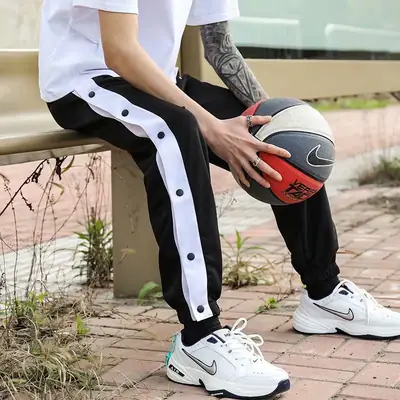 Men Ice Silk Buttoned Pants Summer Large