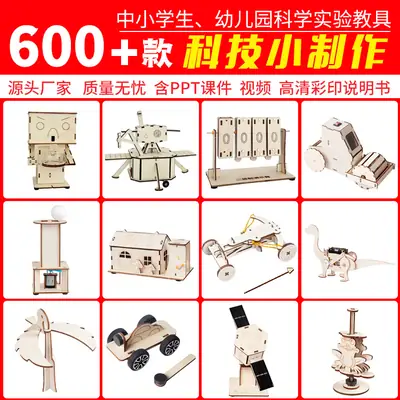Kids DIY Science Toy Set Wooden STEM Toys