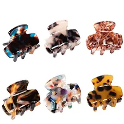 Cross-Border New Acetic Acid Toothed Clip Small Fresh Girl Heart Summer Bangs Clip Small Hair Clip Versatile Hair Accessories Headwear