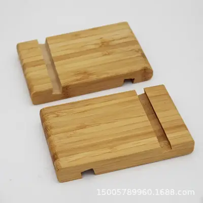 Laser Engraved Bamboo Mobile Phone Stand