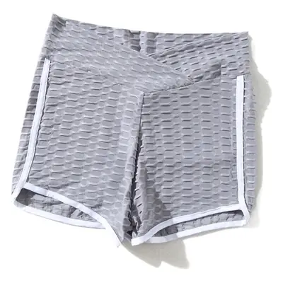 Black Jacquard Anti-Penetration Hip Tight Bubble Pants