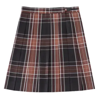 Japanese College High Waist Black Sugar Ginger Tea JK Uniform Pleated Skirt