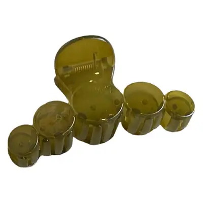 Olive Green Hair Clips for Women Large Claw Half-Up Style