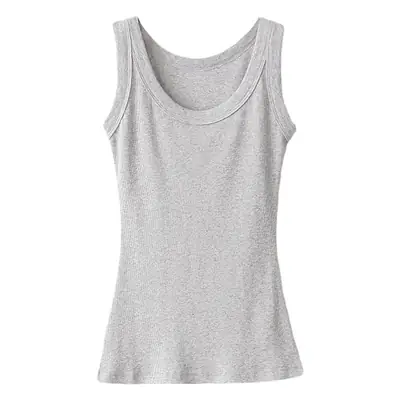 Women's Wide Shoulder Camisole Cotton Summer Anti Exposure Slimming Top