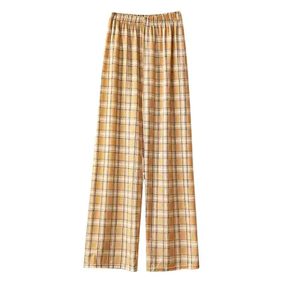 Women Plaid Pants Green Checkered Summer 2025