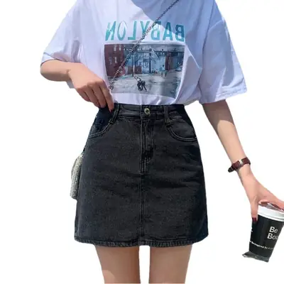 Women High Waist Denim Shorts Summer 2021
