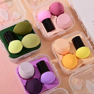 Wholesale Air Cushion Puff Set Gourd Powder Puff Egg Box Set