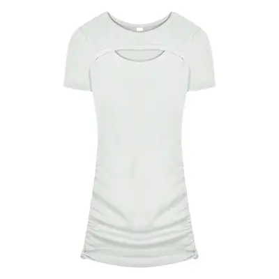 White Hip-Hugging T-Shirt Women Summer 2025