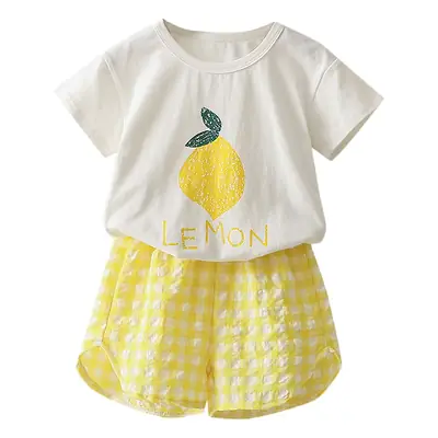 Clearout Kids T-Shirt Shorts Two-Piece Set Blue White