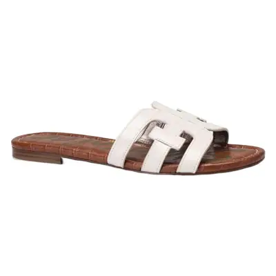 Women Beige Leather Flat Sandals Summer Breathable
