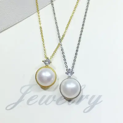 Princess Pearl Necklace Real Gold Color