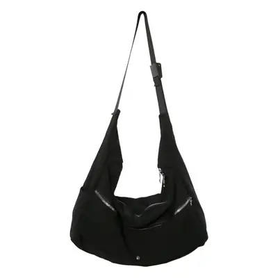 Black Crossbody Bag Women's Large Capacity Hong Kong Style