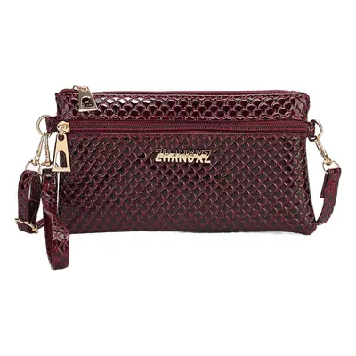 Black Textured Shoulder Crossbody Bag for Women