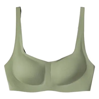 Mt Jelly Bra Women's French Small Square Collar One-Line Collar No Steel Ring Comfortable Thin Push-Up Nude Latex Bra
