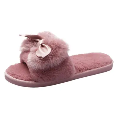 2022 New Cross-border European and American Fashion Maomao Slippers Women's Home Flat Indoor Cotton Slippers