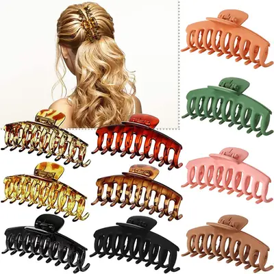 Clear Crystal Hair Clip for Women's Back & Head Use