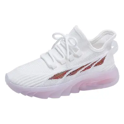 Pink Flying Weaving Women's Casual Running Shoes