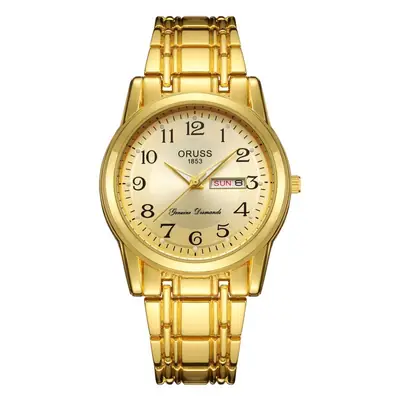 Luminous Couple Waterproof Quartz Watch Automatic Movement Luminous Waterproof Calendar Mechanical Watch Men's Large Digital Old Man Watch