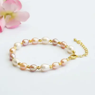 Guan Yu Natural Pearl Bracelet Multi-Pearl Jewelry