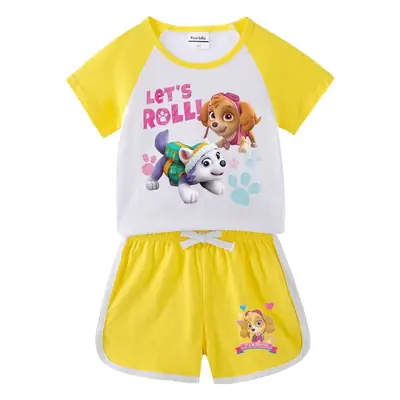 Pink Wang Wang Cartoon Shorts for Girls Summer Wear