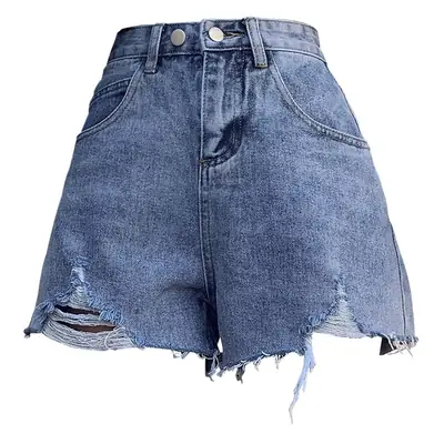 High Waist Denim Shorts Women 2021 Summer Loose Fit
