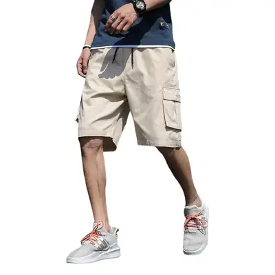 Men Camo Cotton Casual Shorts Middle Length Beach Wear