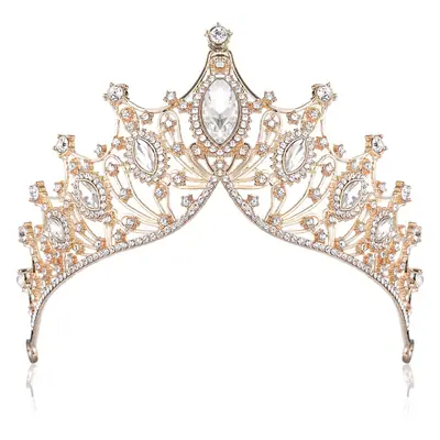 Crystal Bridal Crown Tiara with Sparkling Stones
