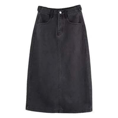 2022 Summer High Waist Denim Skirt Women Large Size