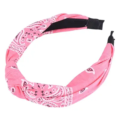 Black Knotted Hairband for Women Boho Style Wide Brim Pressure Hair Hoop