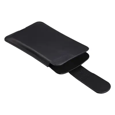 Universal Genuine Leather Magnetic Phone Case Black