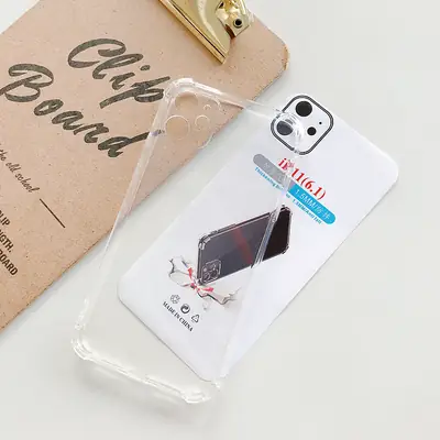 Transparent iPhone 16 Promax Mobile Case Four Corners Anti-Fall