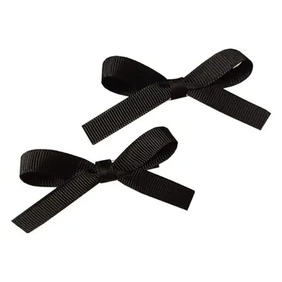 Korean-style Black Bow Hair Clips for Girls