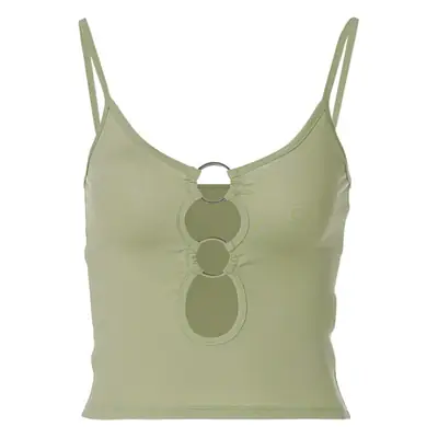 Hollow Cutout Exposed Navel Top for Women Summer