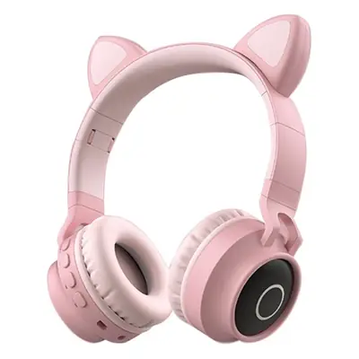 Cat Ears Bluetooth Headset Purple Wireless Mobile Phone
