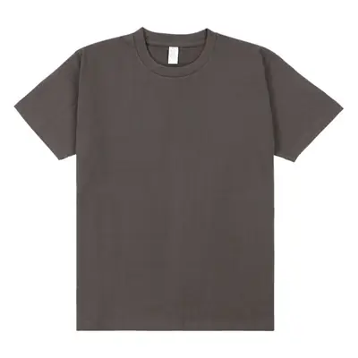 Men Black Cotton T-Shirt 250g Short Sleeve