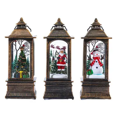 Christmas Decorative Lamps with Holiday Scenes for Elderly Home